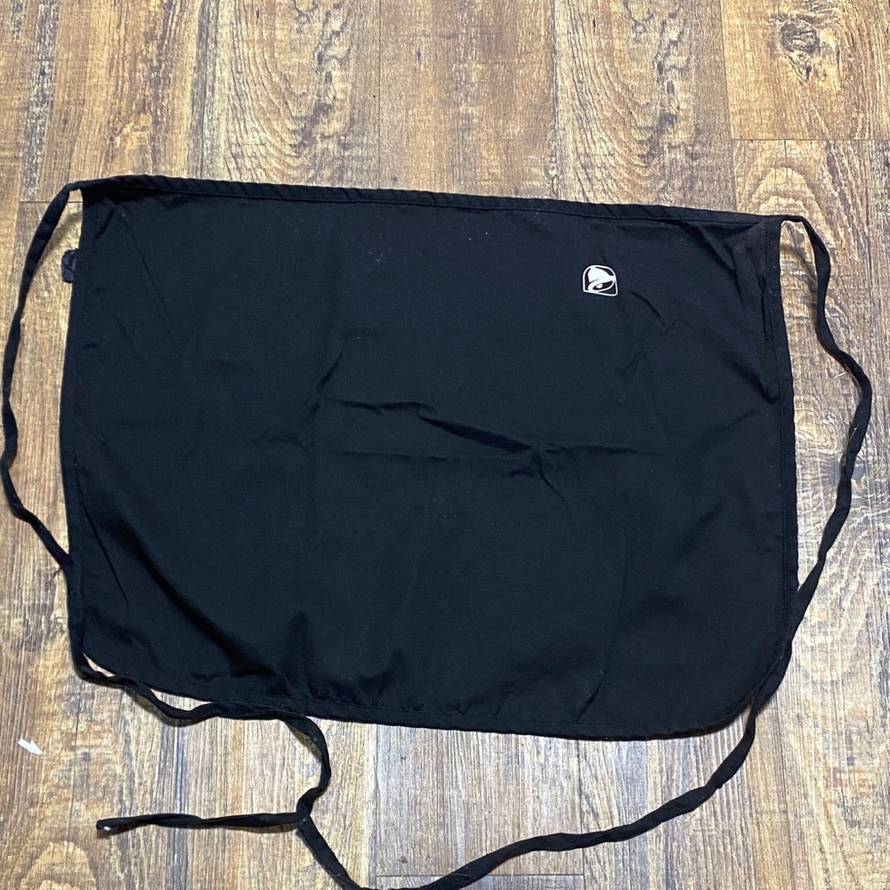 Bundle of 2 Black 1/2 Apron with Taco‎ Bell Logo crafting cooking kitchen wear